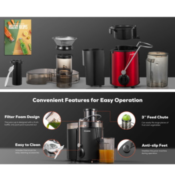 Fohere Juicer Machines Vegetable and Fruit