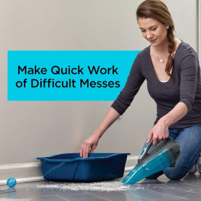 Black+Decker dustbuster AdvancedClean Cordless Wet/Dry Handheld Vacuum Titanium HLWVA325J21