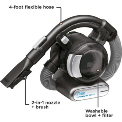 Black+Decker dustbuster FLEX Cordless Handheld Vacuum, Home, Pet and Car Vacuum