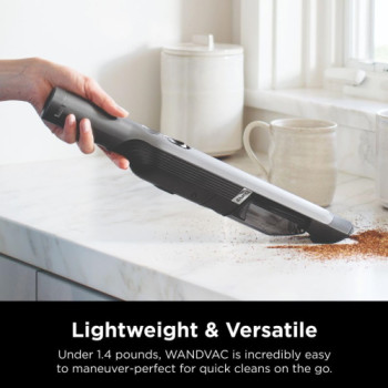 Shark WandVac Handheld Vacuum, Lightweight at 1.4 Pounds with Powerful Suction